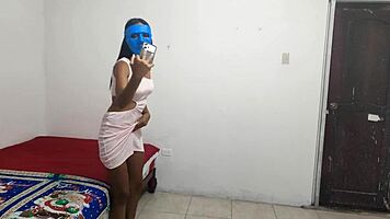 india latina desperately wants to fuck in her video