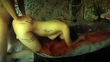see this tiny 18+ teen submit to hard doggystyle squirting