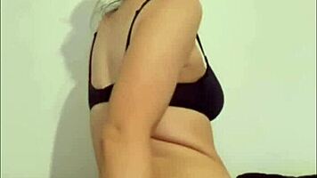 slutty british girlfriend gets wild in homemade solo play. her horny moans fill the room with toy action.