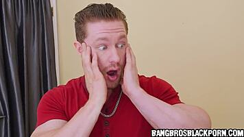 Hot Black Babe Asks Stepbro For Natural Tits Pics