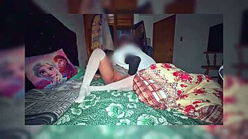 Watch This Skinny Latina Couple Roleplay College First Time! Petite Young Babe Gets Fucked Hard by Her Partner, Camera on the Shelf