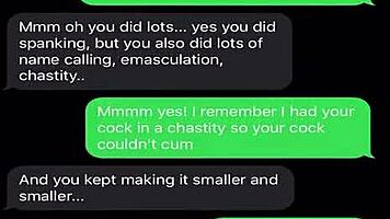 Sexting Teases My Sissy Bitch Into Submission.