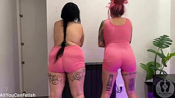 gg huge boobs bouncing wild with belly fetish and ass shaking preview