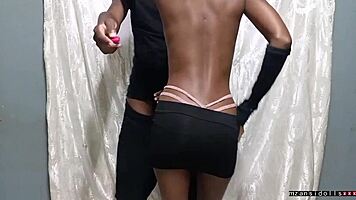 18 year old ebony getting fucked pt1
