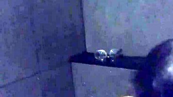 Asian Slut Wife Masturbates in Gym Shower Now!