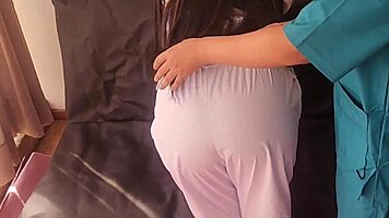 I got a nurse to bang in the waiting room, wow!