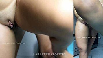 i couldn't fuck my virgin friend's pussy so i came on her belly after worshiping her ass in the dorm.