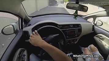 Picking up a short-haired blonde cutie for hardcore homemade doggystyle fucking