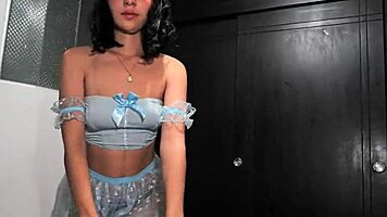 i’m crazy for laura in her princess skirt. jopy77 fucks her hard before she heads out!