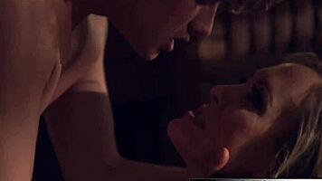 Fit blonde milf chases young college cock