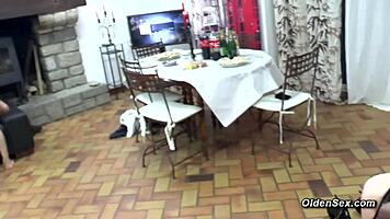 Three Mature Ladies and Babe in Amateur Orgy