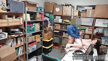 suspected thief, you're in trouble for that hd extreme anal threesome with petite teens