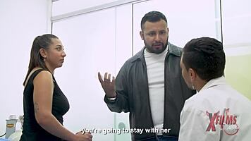 busty venezuelan patient fucks doctor and cums inside