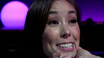 young babe submits to milf lezdom domination