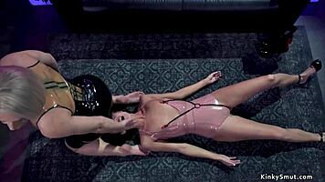 young babe submits to milf lezdom domination