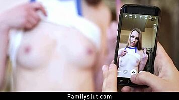 teen abi grace can’t get enough big cock in her pussy, cumshot in mouth, whoa!