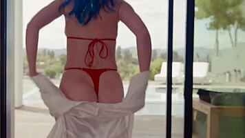 Hey, caught snooping in the garage, now face busty milf's 3-some punishment