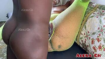 cum in my pussy, young 18+ ebony babe pounded hard by monster cock till creampie spills out!