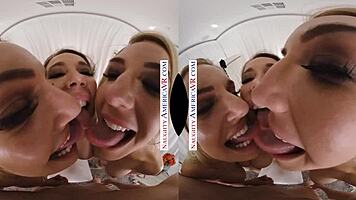 naughty america stars bianca, kit, and rachael get pounded hard in dressing room