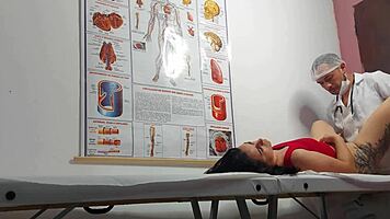 Gynecologist Examines Patient in Hospital Setting