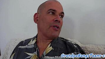 Skinny Teen 18+ Babe Screwed Hard by Old Guy in Amateur Action