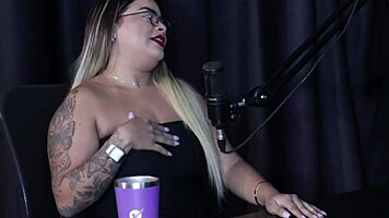 submissive tattoo girl in group sex