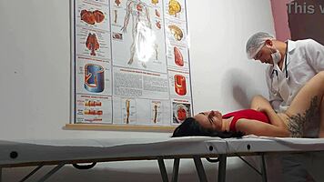 Gynecologist Examines Patient in Hospital Setting