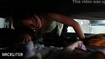 Stupid Neighbor Stuck And Got Fucked Hard!