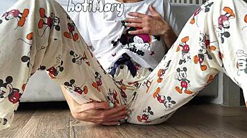 Skinny Teen 18+ with Small Tits Masturbates to Squirting Orgasm.