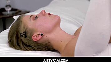 lustyfam - virgin tiny 18+ blonde step daughter first time with step dad... omg so tight! - dakota burns, dick swardson