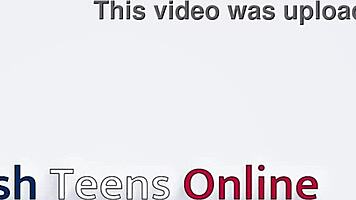 Holy cow, blonde British 18-year-old student sucks cock and swallows huge cum load!