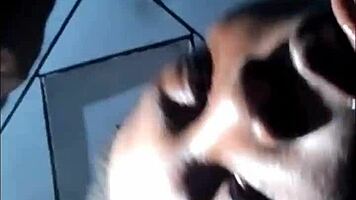 Watch this African teen slobber on my dick with her fat lips?