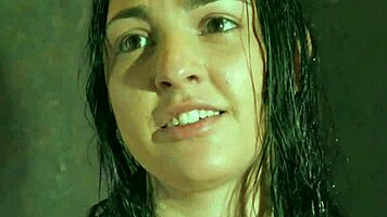 glamorous teen rides big black cock in the shower