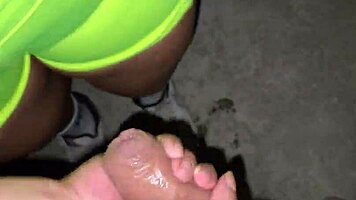 I fuck the neighbor on the terrace while she hangs clothes