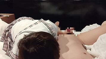 Hey, can’t stop thrusting in this cute schoolgirl uniform, pounding from below for a juicy creampie?