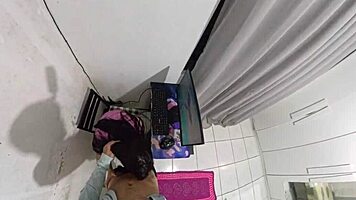 Wife Pays Technician with Ass While Husband's Away