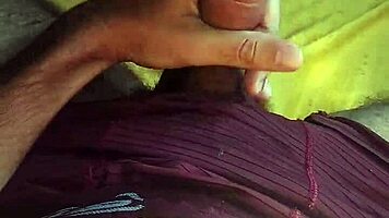 Skinny amateur jerks huge cock and moans dirty words
