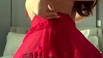 Solo Video Call With Crossdressing Transsexual In Fishnets