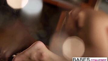 TJ Cummings and Adriana Chechik star in midnight snack with trimmed pussy and cum.