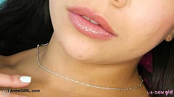 Stunning latina beauty shows her body in photoshoot