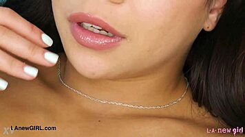 Stunning latina beauty shows her body in photoshoot