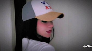 Hidden Passion Sucking Neighbor On Stairs Pov.