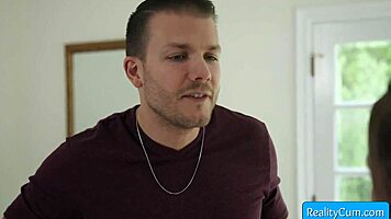 Sexy Blonde Teen Step-Sis Seduces Step-Bro for His Massive Hard Cock