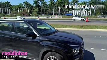 Asian girl got fucked by mechanic in public