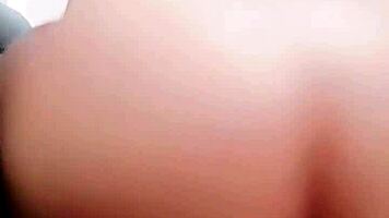 Teen 18+ Sits on Dildo After Watching Movie