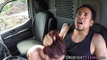 Tied Up Teen 18+ Gets Her Pussy Railed Hard!