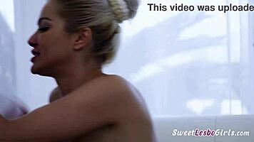 Horny Blonde Teen Fingered Doggy by Naughty Roommate in Dorm