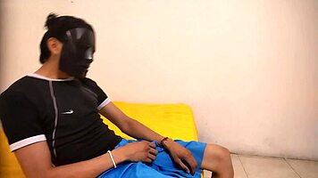 A young man was masturbating in his aunt’s room, and it felt so good