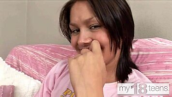 My18teen hot crazy girl sucks cock and gets pussy creamed