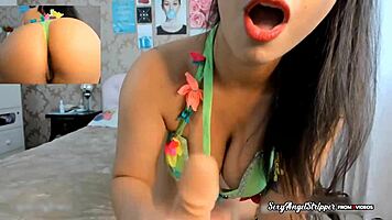 A yummy Brazilian girl teaches intimate lessons